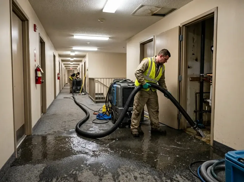 multi-unit-apartment-hallway-f-005 — frequently asked questions, Emergency Burst Pipe Water Extraction & Removal in Lake Fen…